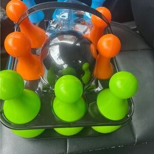 Kids Bowling Toy Set - Green, Orange & blue